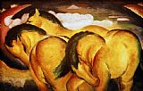 Die kleinen gelben Pferde by Franz Marc